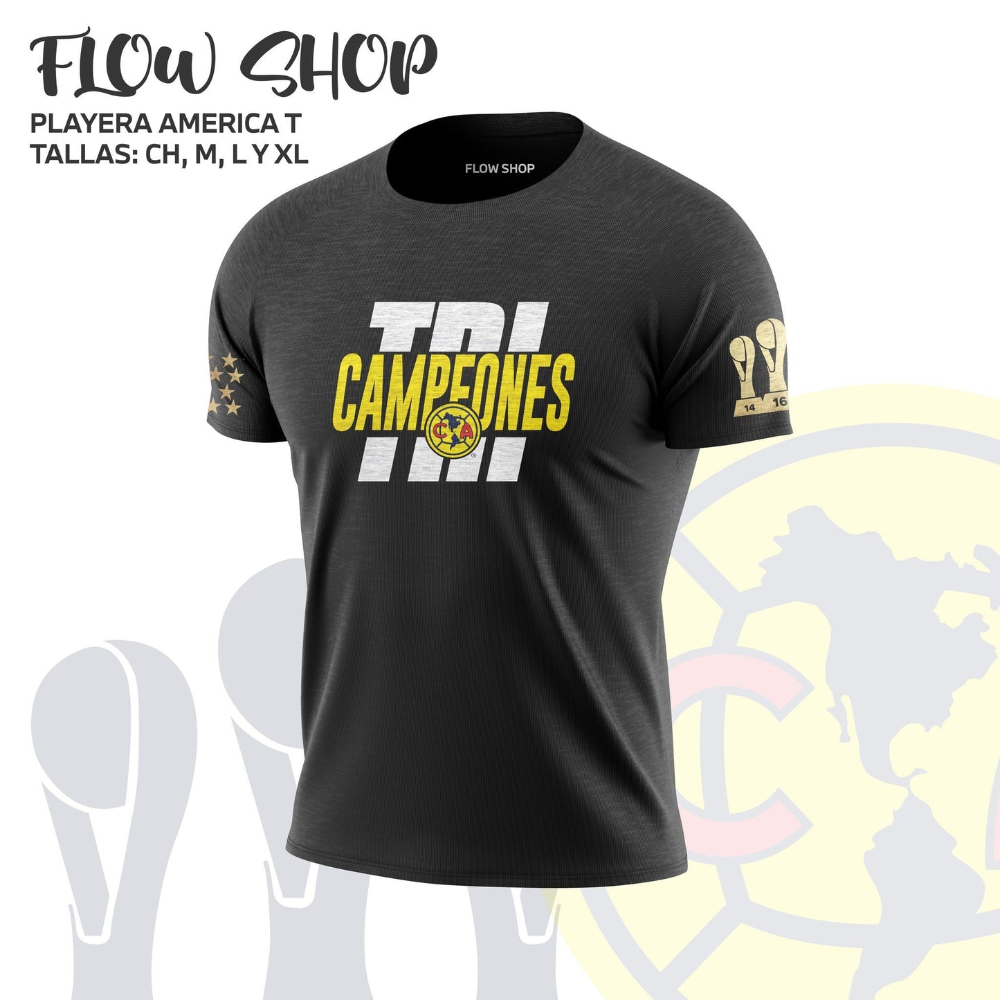 Playera Club América Tricampeón – Orgullo Águila 🦅👕