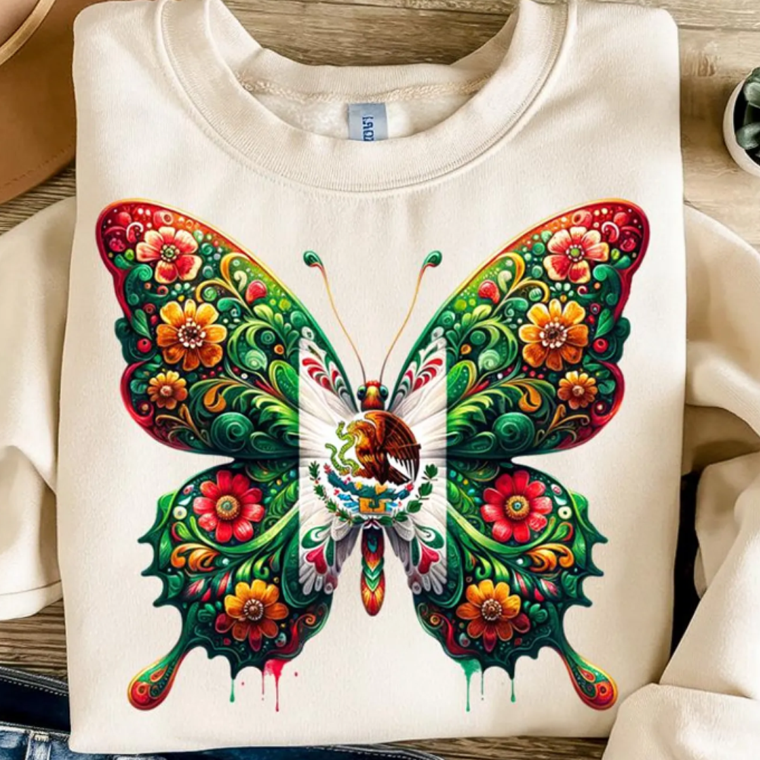 SUDADERA MARIPOSA MEXICO