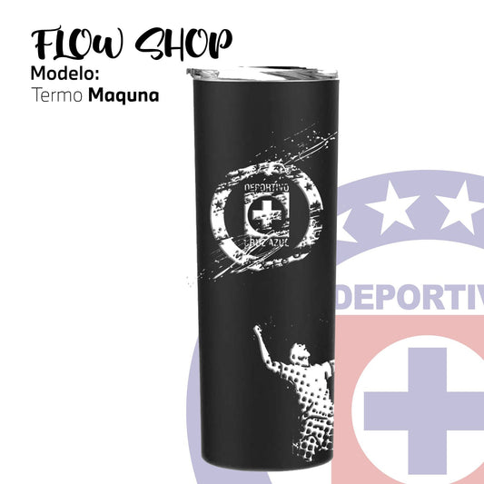 Termo Cruz Azul 20 oz – La Máquina Siempre en Marcha 🔵🚂