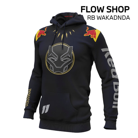 🖤 Sudadera RB Wakanda: Fuerza, Estilo y Orgullo en Cada Costura 🏁⚡