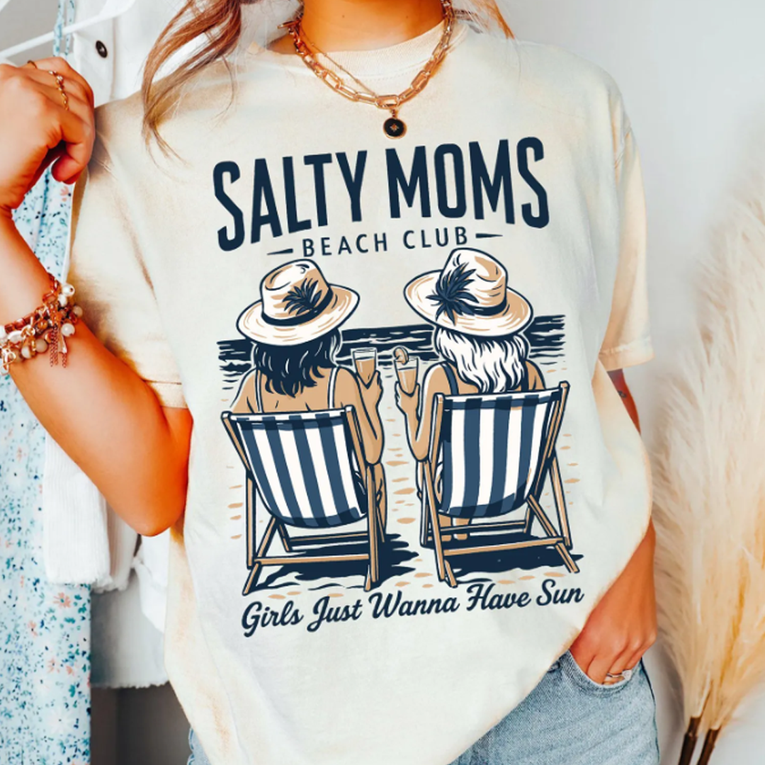 PLAYERA SALTY MOMS BEACH CLUB