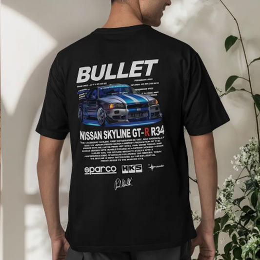 PLAYERA BULLET NISSAN SKYLINE
